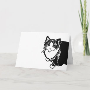 Katzennotizkarte Karte