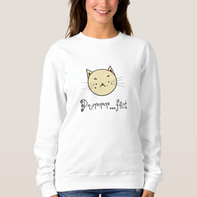 Katzenoberteil Sweatshirt (Vorderseite)