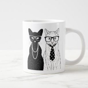 Katzenpaar Jumbo-Tasse