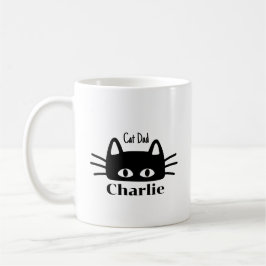 Katzenpapa benutzerdefinierter Katzenname Kaffeetasse