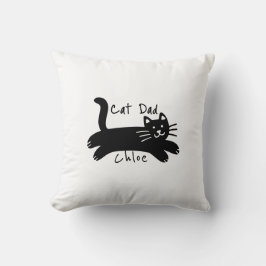 Katzenpapa benutzerdefinierter Katzenname Kissen