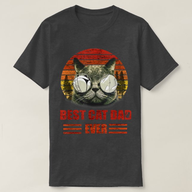 Katzenpapa, der beste Katzenpapa aller Zeiten, Kat T-Shirt (Design vorne)