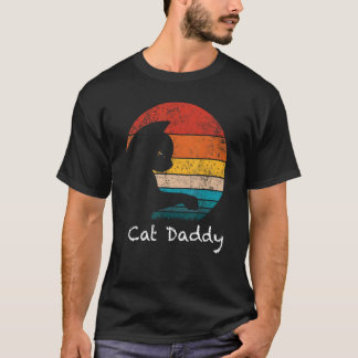 Katzenpapa im Vintage-Stil der Achtzigerjahre, ret T-Shirt