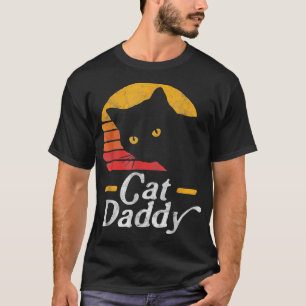Katzenpapa im Vintage-Stil der Achtzigerjahre Retr T-Shirt