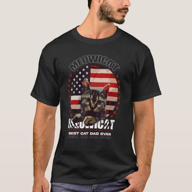 Katzenpapa-Katze T-Shirt (Vorderseite)