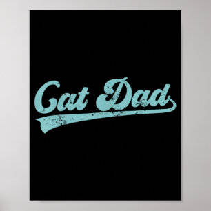 Katzenpapa Lustiger Papa Vatertag Lustiger Papa Poster