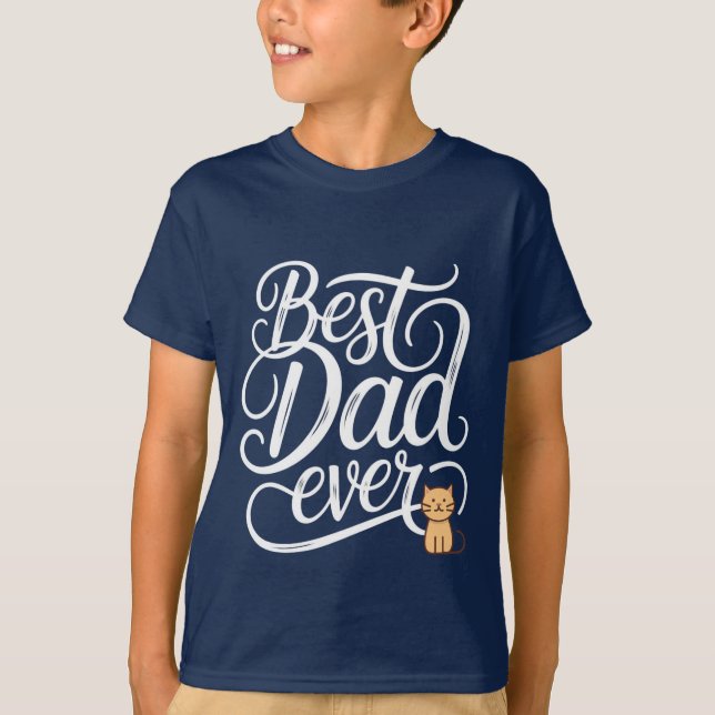  Katzenpapa T-Shirt (Vorderseite)