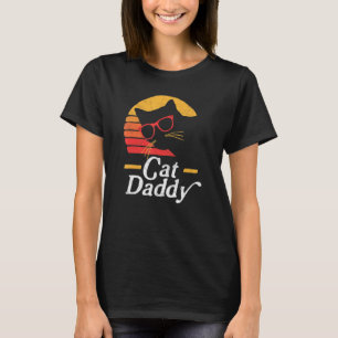 Katzenpapa Vintage-Achtziger-Jahre-Stil Katze Hips T-Shirt