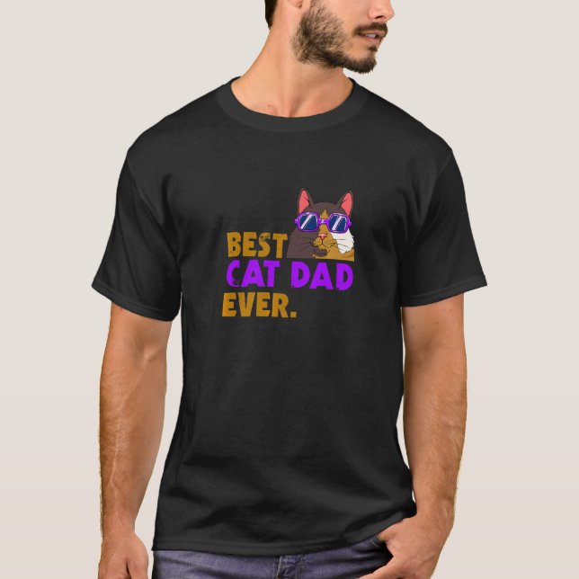 Katzenpapi  Bester Katzenvater überhaupt   2 T-Shirt (Vorderseite)