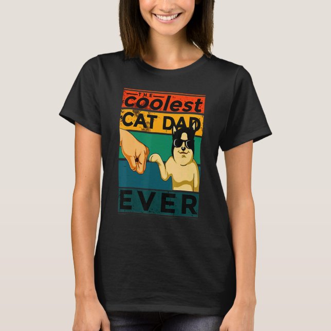 Katzenpapi  Bester Katzenvater überhaupt T-Shirt (Vorderseite)