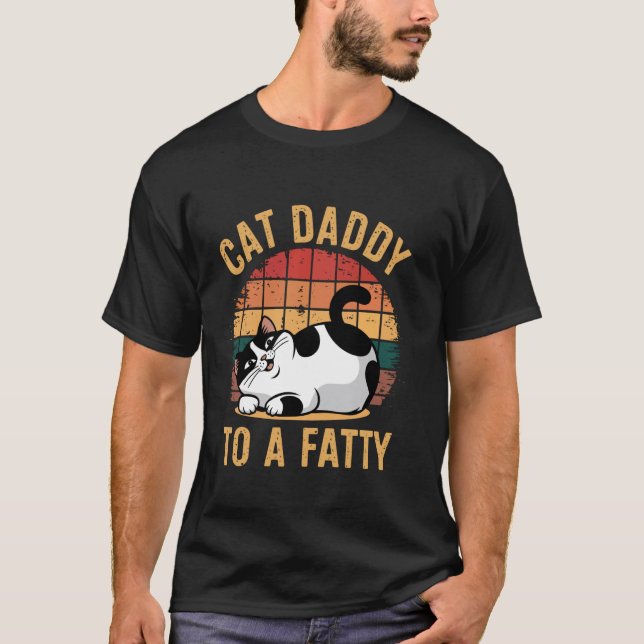Katzenpapi für eine Dicke T-Shirt (Vorderseite)