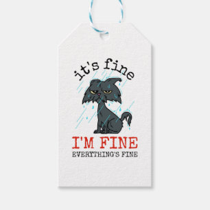 Katzenpapi Geschenk zum Vatertag Geschenkanhänger