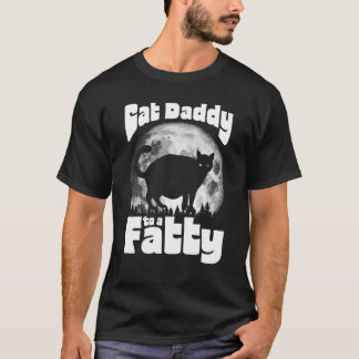 Katzenpapi zu einer Dicken! Lustiger Vintage-Vollm T-Shirt