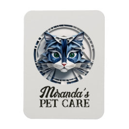 Katzenpapier Origami Pet Care Pflege der Tierklini Magnet