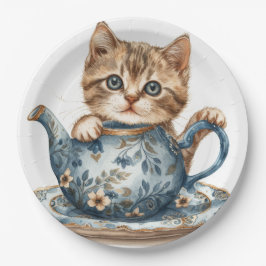 Katzenpapierschale Pappteller