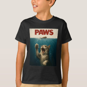 Katzenparodie: Katze jagt eine süße, verängstigte T-Shirt