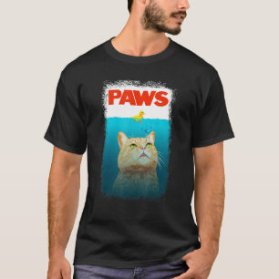 Katzenparodie Pfoten Katze und gelbe Ente Niedlich T-Shirt