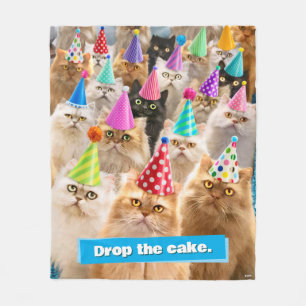 Katzenparty Fleecedecke