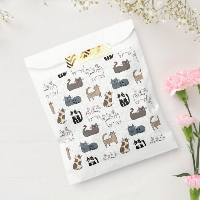 Katzenparty-Geschenktüten, Kätzchen Geschenktütchen (Versiegelt)