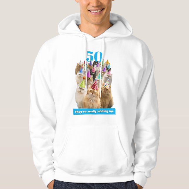 Katzenparty Hoodie (Vorderseite)