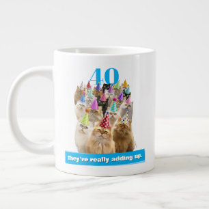 Katzenparty Jumbo-Tasse