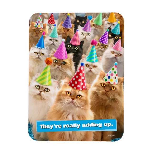 Katzenparty Magnet (Vertikal)