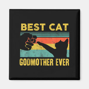Katzenpatin Vintage-Katzen Frohen Muttertag Männer Magnet