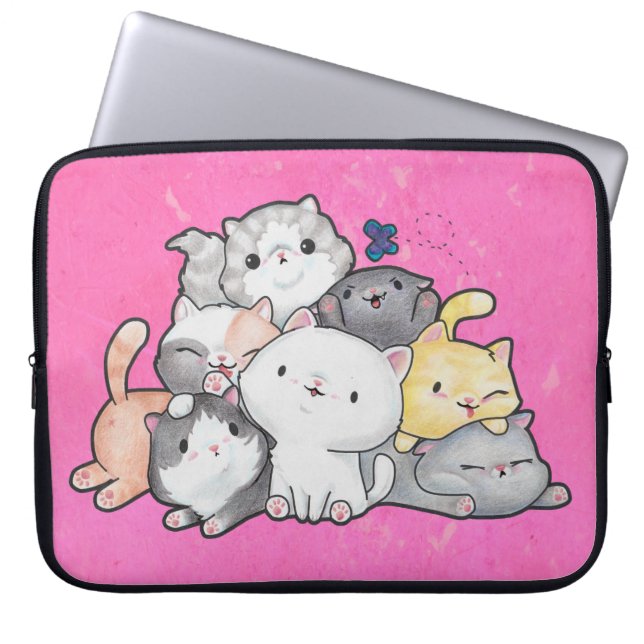 Katzenpavillon Laptopschutzhülle (Vorderseite)