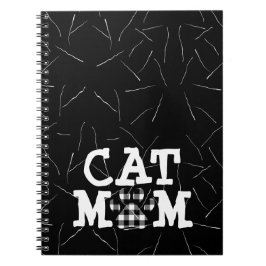 Katzenpawprint Mama mit Katzenhaaren Notizblock