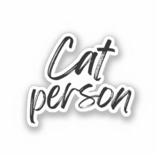 Katzenperson Aufkleber