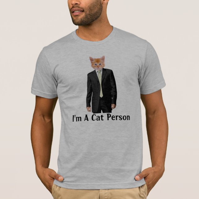 Katzenperson, bin ich eine Katzen-Person T-Shirt (Vorderseite)