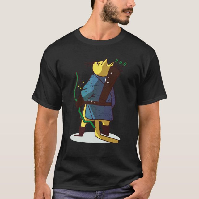 Katzenpfeile Bogenschießen T-Shirt (Vorderseite)