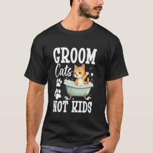 Katzenpflege-Kätzchen-Stylist Katzenwäsche Pet-Gro T-Shirt