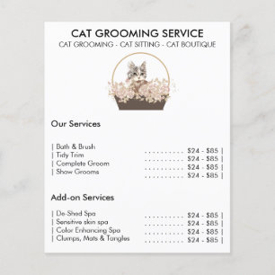 Katzenpflege-Service minimal Flyer