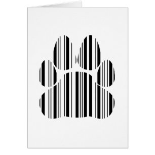 KATZENPFOTE BAR CODE Felines Barcode-Druckmuster