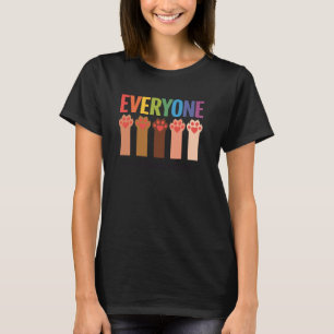 Katzenpfote, jeder ist hier willkommen Idaho-Lehre T-Shirt