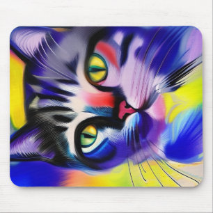 Katzenportrait Mousepad