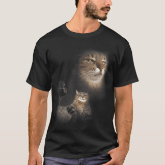 Katzenporträt Kätzchen Lustig Sy Katze Meme Dumm T-Shirt