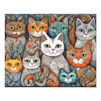 Katzenposter Fotodruck