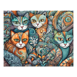 Katzenposter Fotodruck