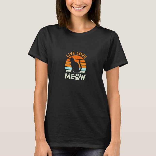 Katzenpullover Miau Kätzchen T-Shirt (Vorderseite)