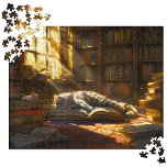 Katzenpuzzles, Niedliche Kätzchen Mama Geschenk Puzzle<br><div class="desc">Tauchen Sie ein in die bezaubernde Welt unseres 500 Stück Puzzles, das eine ruhige Szene direkt aus einer gemütlichen Bibliothek zum Leben erweckt. Dieses Rätsel enthält eine Niedliche Napping Cat, die sich friedlich in der goldenen Umarmung des Sonnenlichts, umgeben von uralten Grabstätten des Wissens, entspannt. Jedes Stück bringt die faszinierenden...</div>