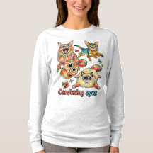 Katzenquartett, süße Katze PNG Lustige Katzenliebh