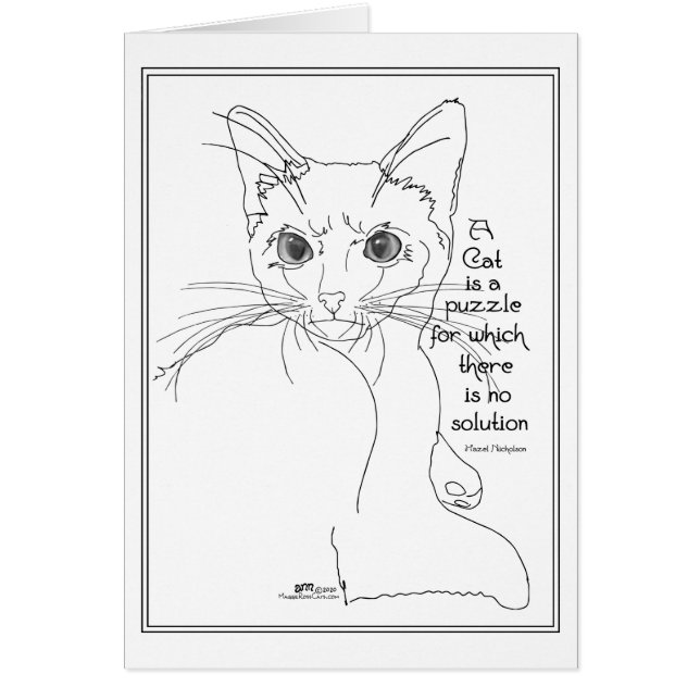 Katzenrätsel (Vorne)