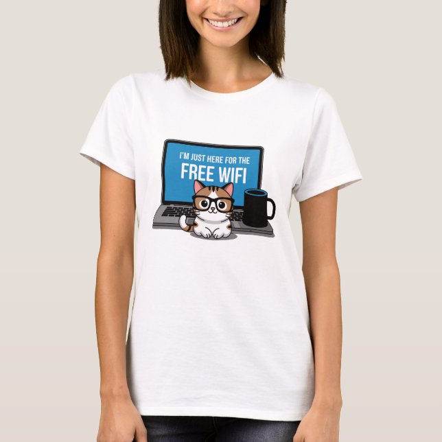 Katzenrechner T-Shirt (Vorderseite)