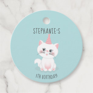 Katzenregen Geburtstag Geschenkanhänger