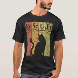Katzenretter Periodensystems Elemente Katzenrettun T-Shirt