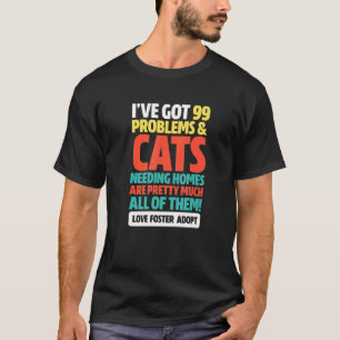 Katzenrettung Adoption Liebe Pflege Adoptieren Tie T-Shirt