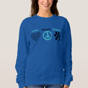 Katzenrettung, nur Vorderseite Sweatshirt