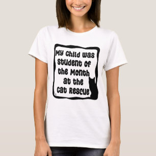 Katzenrettung Student des Monats Slogan T-Shirt